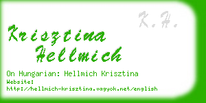 krisztina hellmich business card